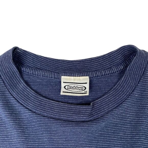 Vintage 90s Breakdown 8 Ball Striped Single Stitch Hip Hop Rave Graffiti Tee - Picture 5 of 6